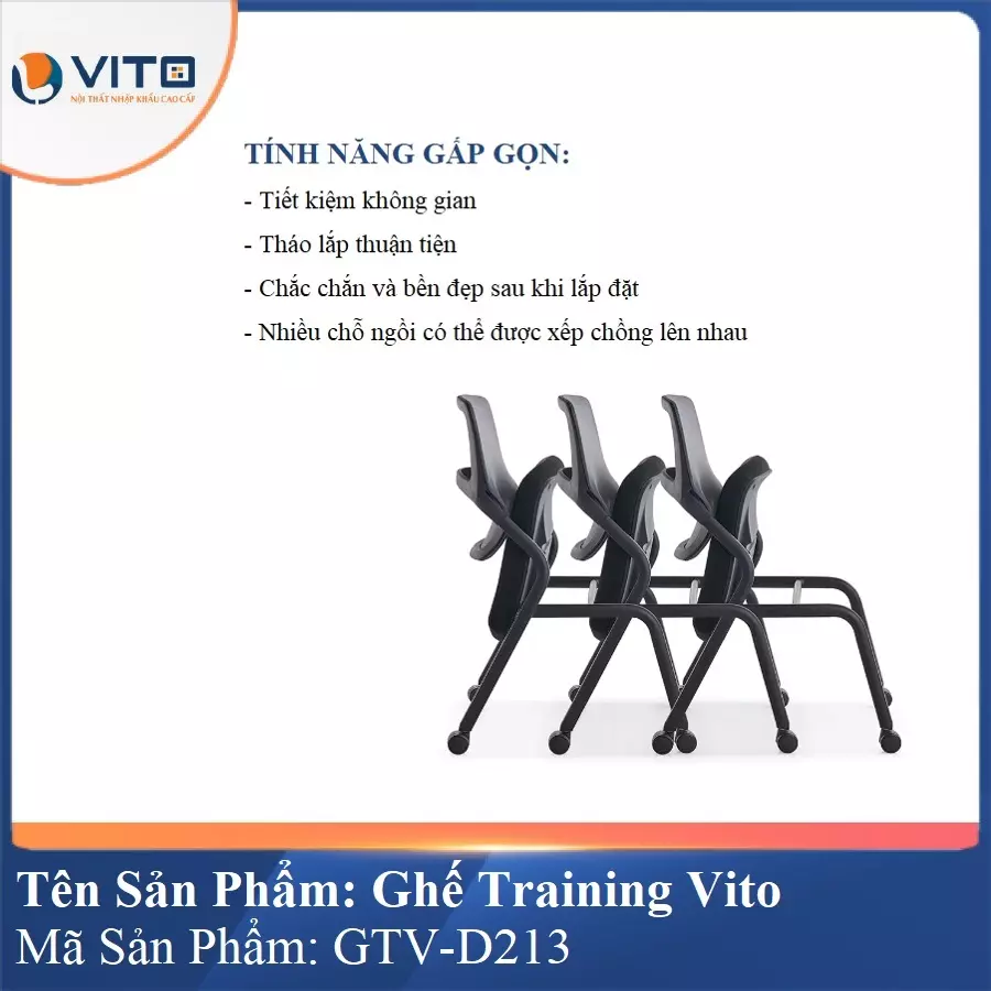 Ghế Đào Tạo Cao Cấp Vito GTV-D213