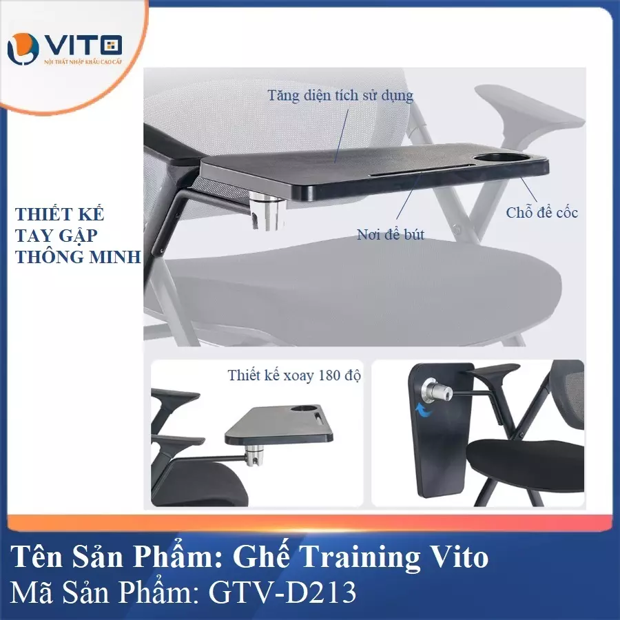 Ghế Đào Tạo Cao Cấp Vito GTV-D213