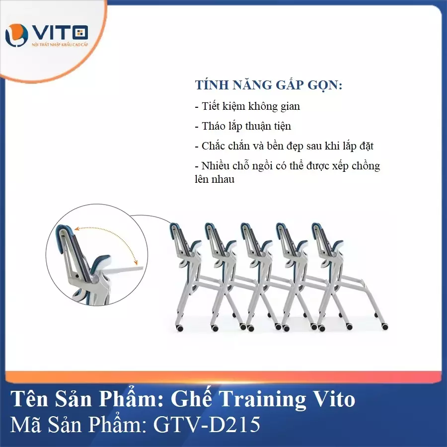 Ghế Đào Tạo Cao Cấp Vito GTV-D215