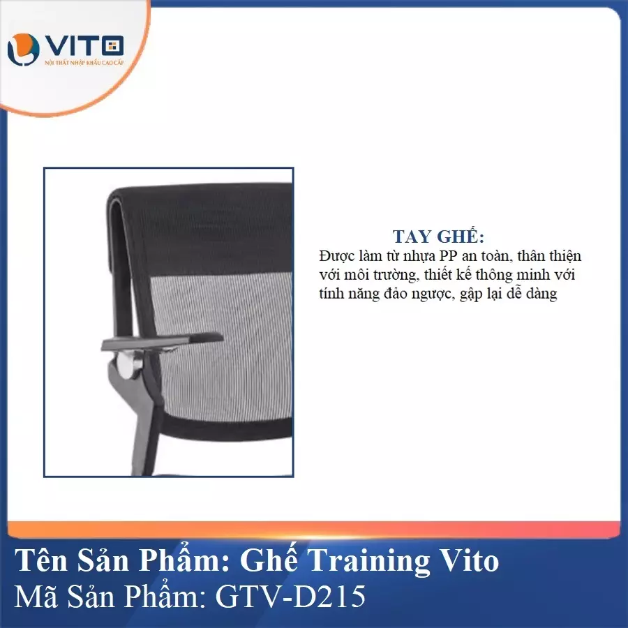 Ghế Đào Tạo Cao Cấp Vito GTV-D215