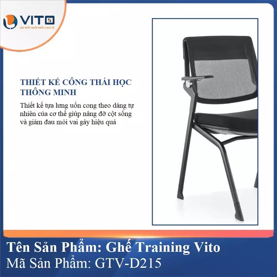 Ghế Đào Tạo Cao Cấp Vito GTV-D215