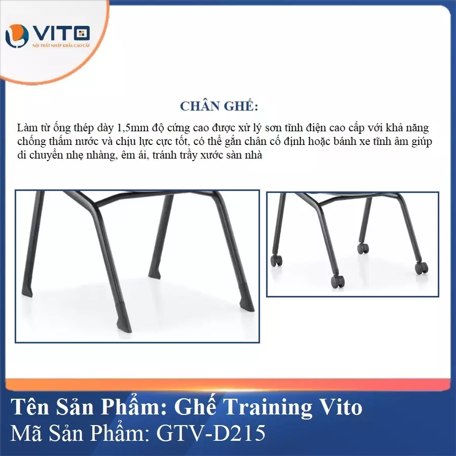 Ghế Đào Tạo Cao Cấp Vito GTV-D215