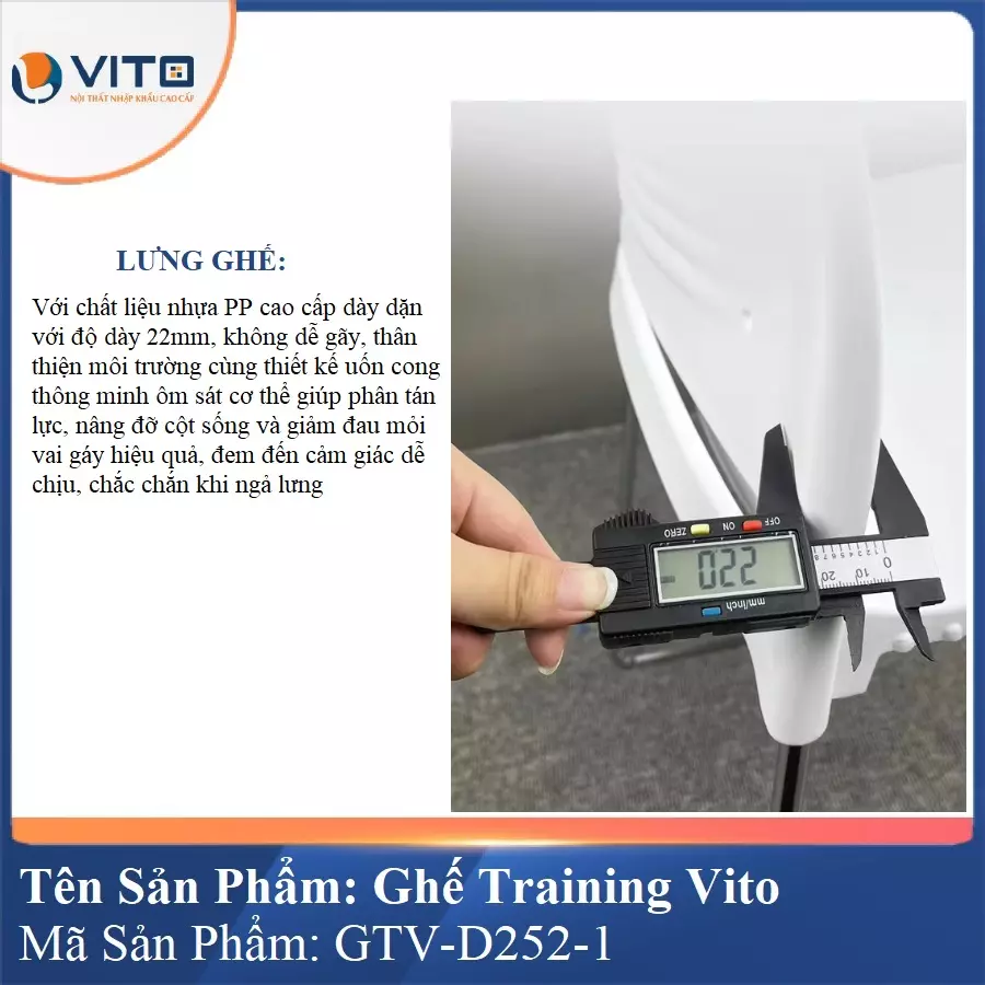 Ghế Đào Tạo Cao Cấp Vito GTV-D252-1