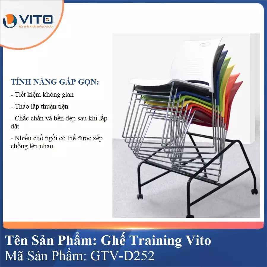 Ghế Đào Tạo Cao Cấp Vito GTV-D252