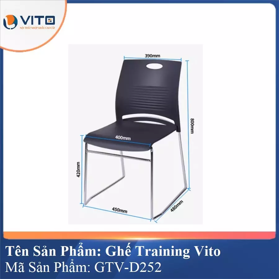 Ghế Đào Tạo Cao Cấp Vito GTV-D252