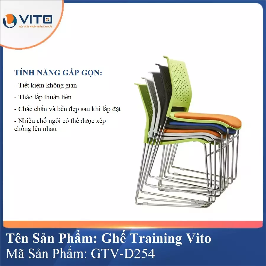 Ghế Đào Tạo Cao Cấp Vito GTV-D254