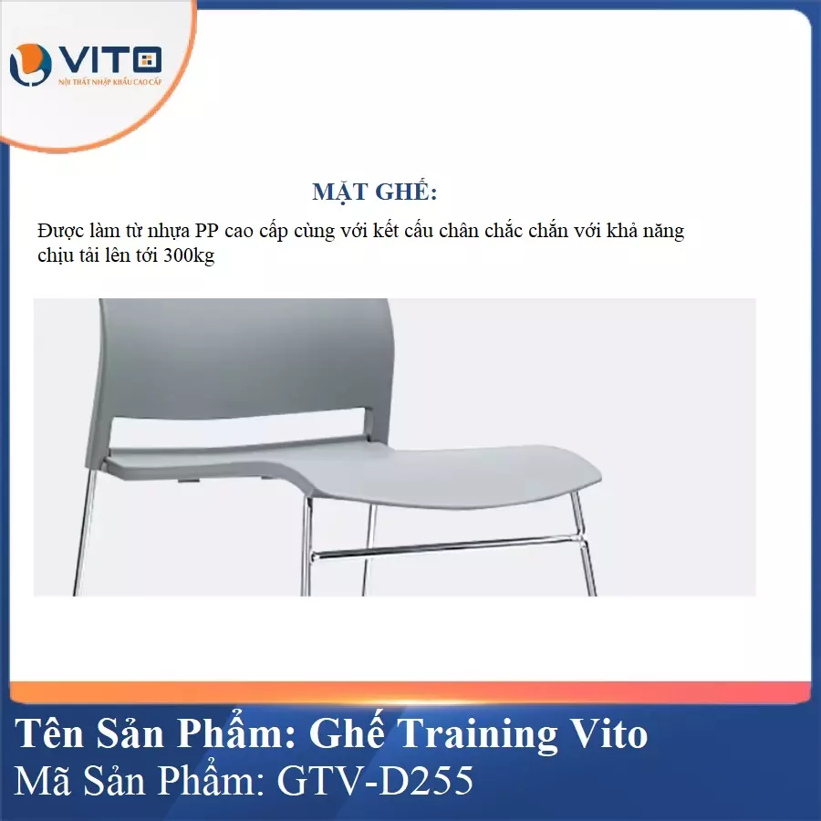 Ghế Đào Tạo Cao Cấp Vito GTV-D255