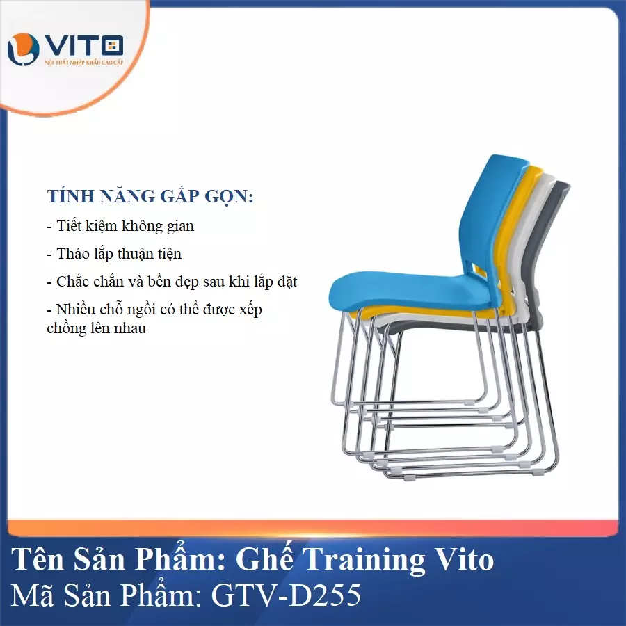 Ghế Đào Tạo Cao Cấp Vito GTV-D255