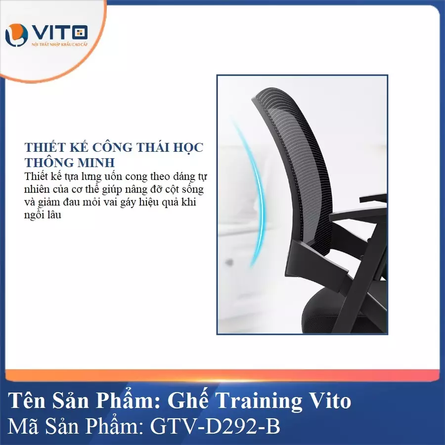 Ghế Đào Tạo Cao Cấp Vito GTV-D292-B