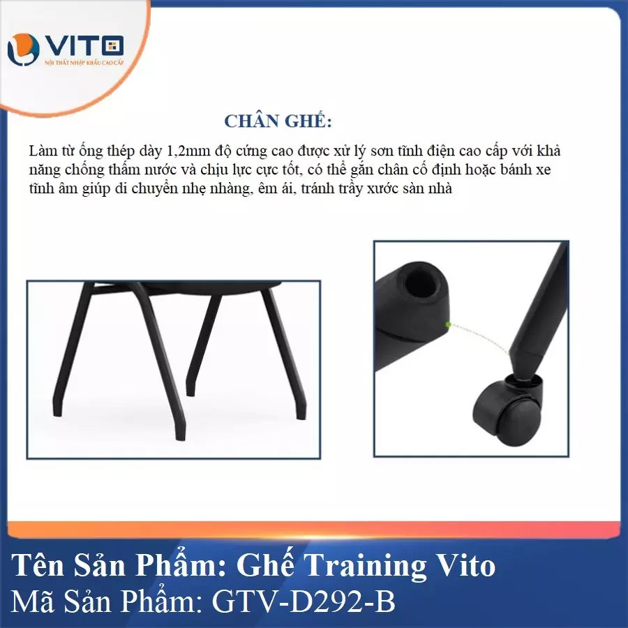 Ghế Đào Tạo Cao Cấp Vito GTV-D292-B