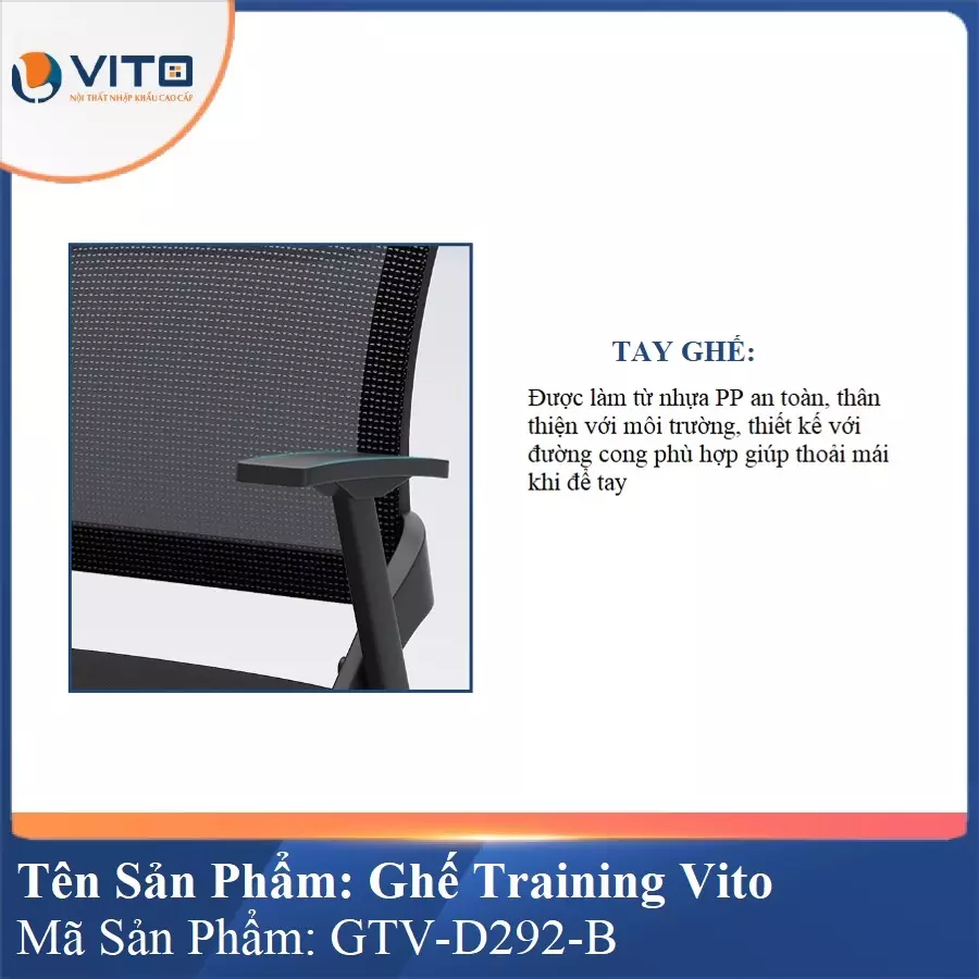 Ghế Đào Tạo Cao Cấp Vito GTV-D292-B