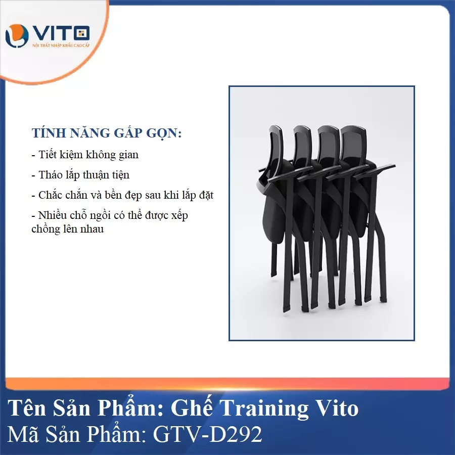 Ghế Đào Tạo Cao Cấp Vito GTV-D292