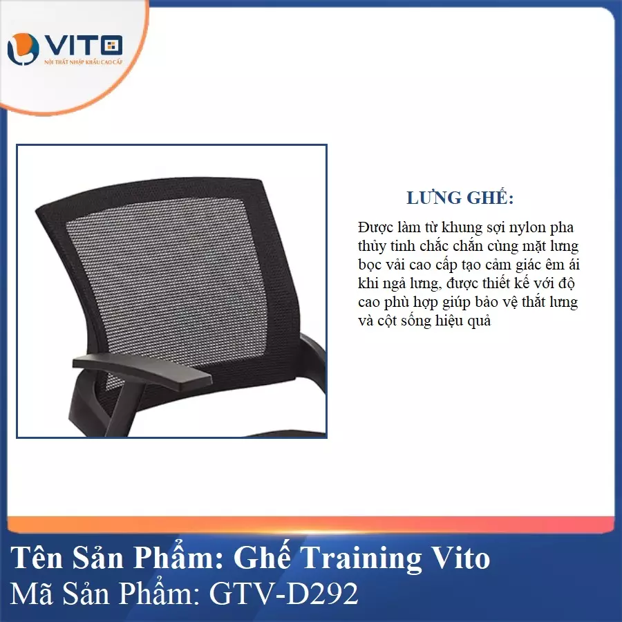 Ghế Đào Tạo Cao Cấp Vito GTV-D292