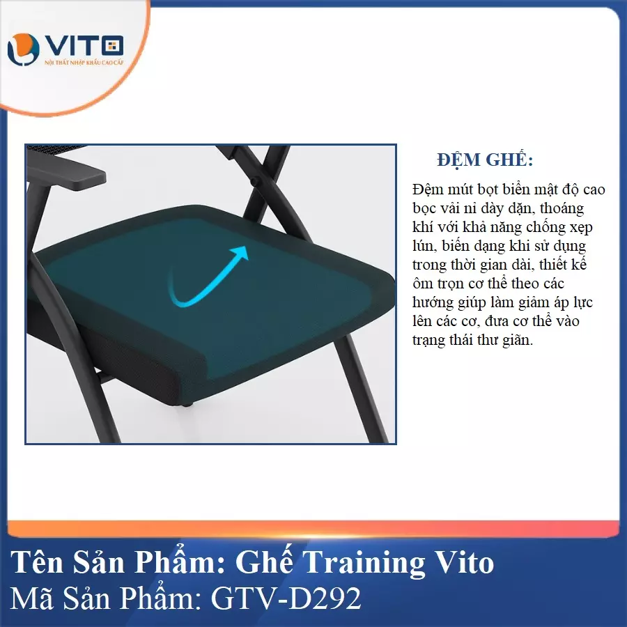 Ghế Đào Tạo Cao Cấp Vito GTV-D292