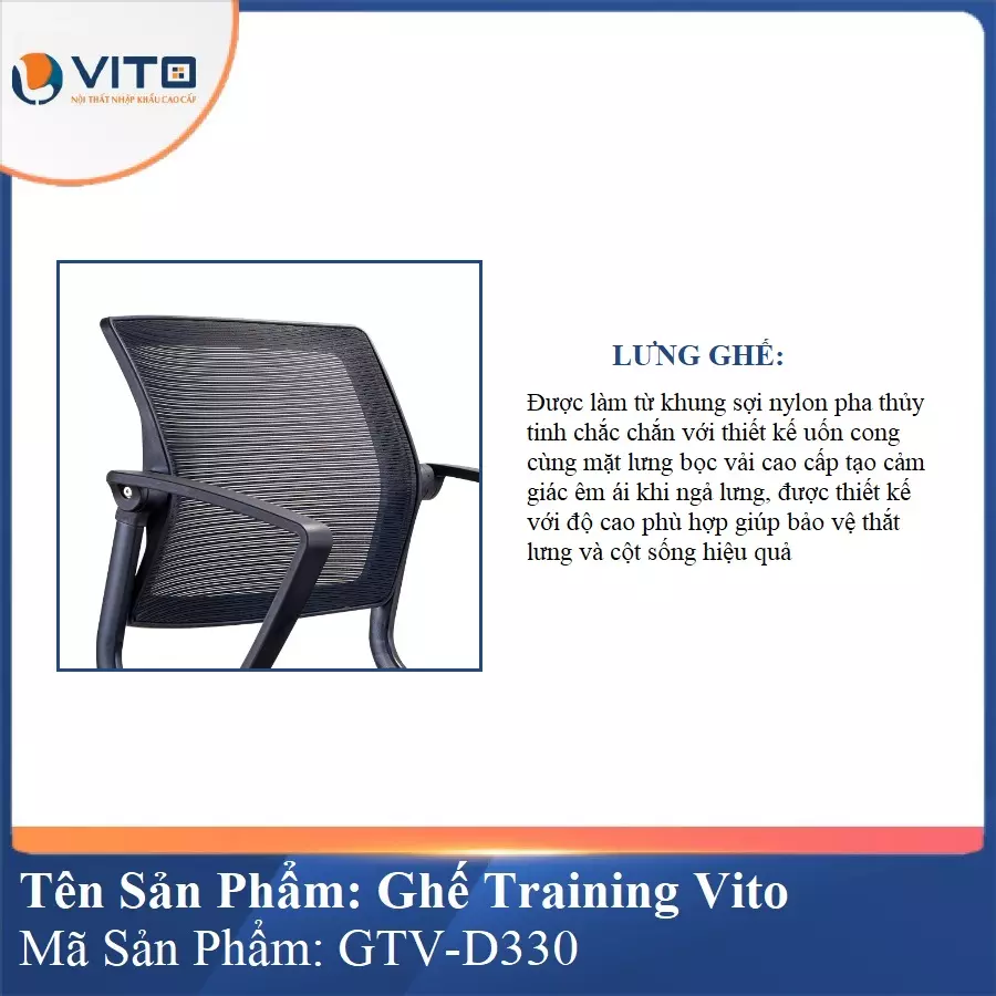 Ghế Đào Tạo Cao Cấp Vito GTV-D330