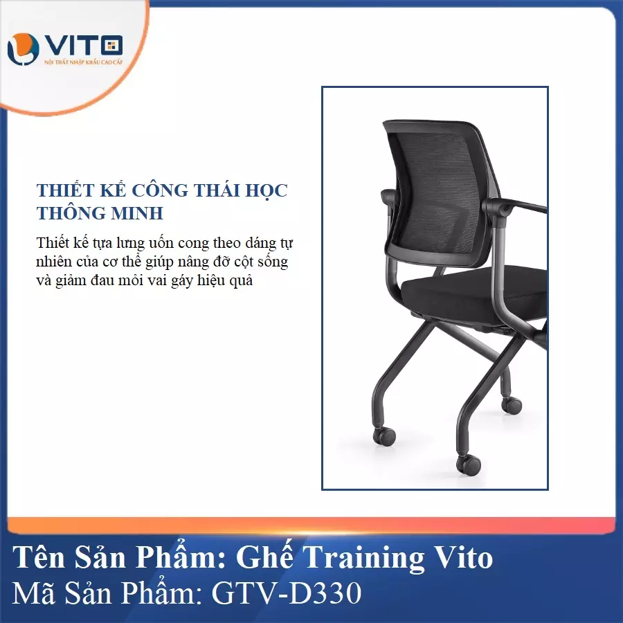 Ghế Đào Tạo Cao Cấp Vito GTV-D330