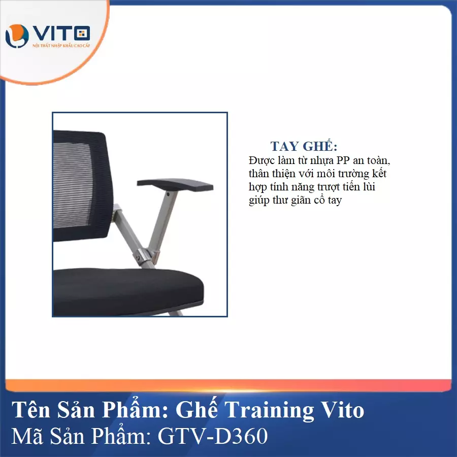 Ghế Đào Tạo Cao Cấp Vito GTV-D360