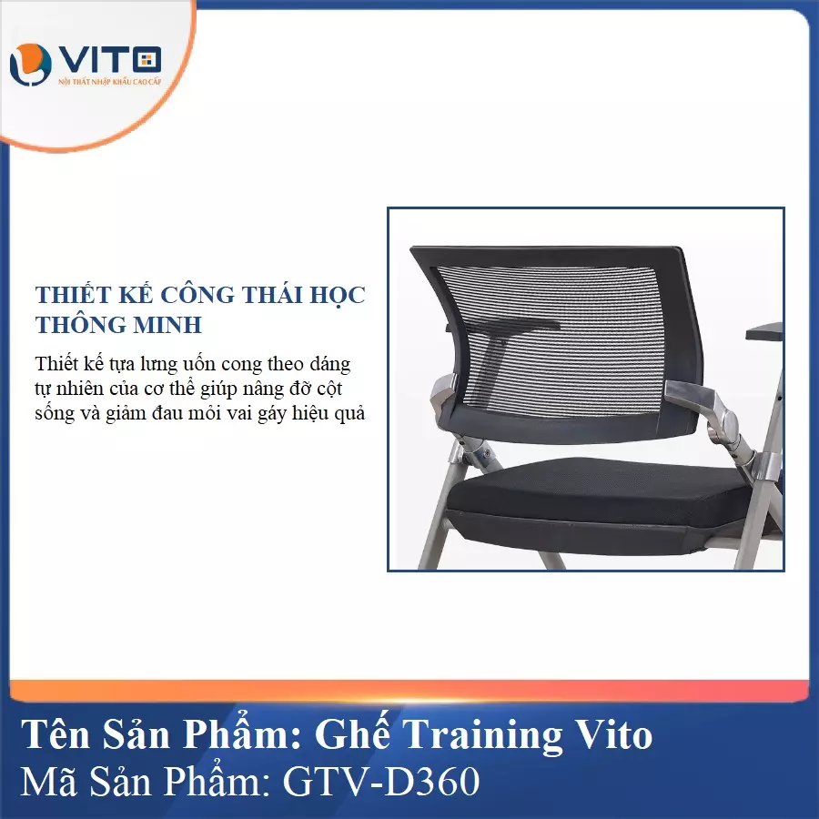 Ghế Đào Tạo Cao Cấp Vito GTV-D360