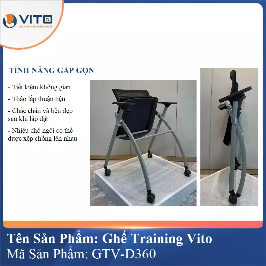 Ghế Đào Tạo Cao Cấp Vito GTV-D360