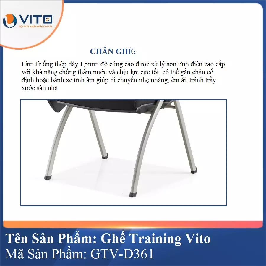 Ghế Đào Tạo Cao Cấp Vito GTV-D361