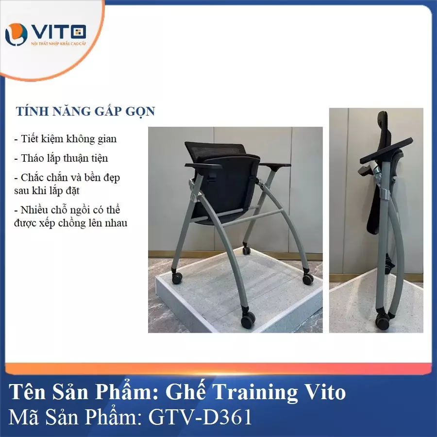 Ghế Đào Tạo Cao Cấp Vito GTV-D361