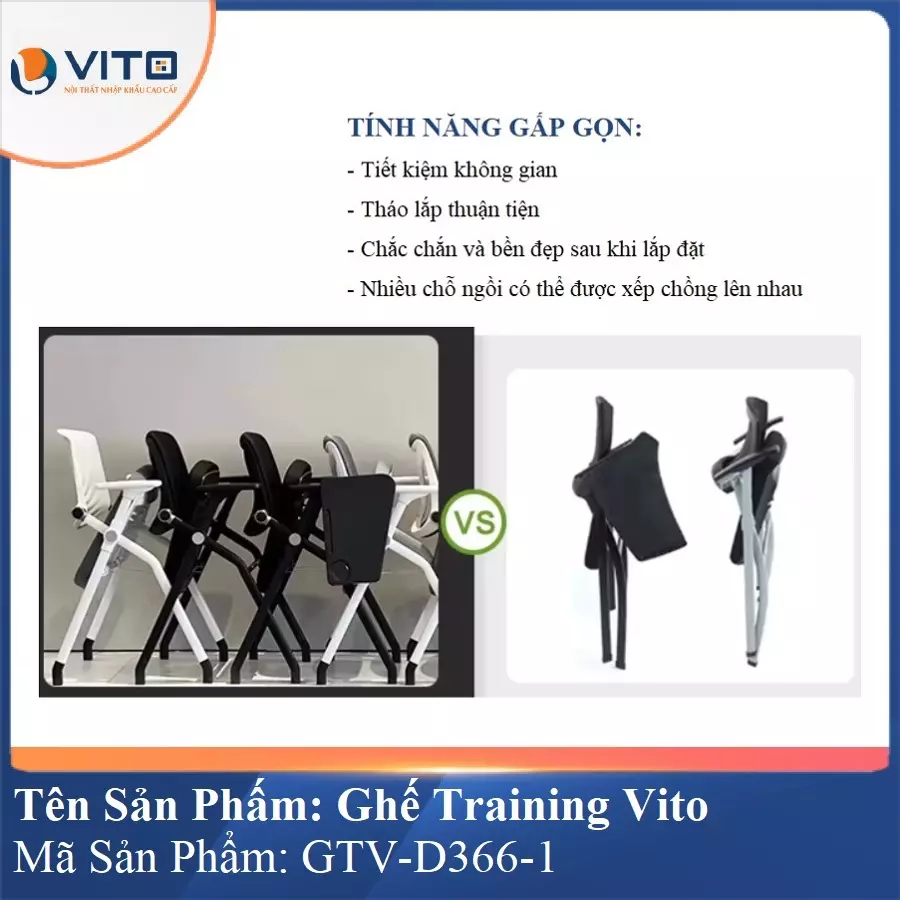 Ghế Đào Tạo Cao Cấp Vito GTV-D366-1