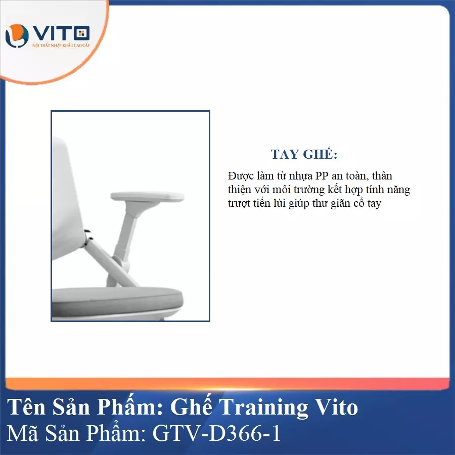 Ghế Đào Tạo Cao Cấp Vito GTV-D366-1