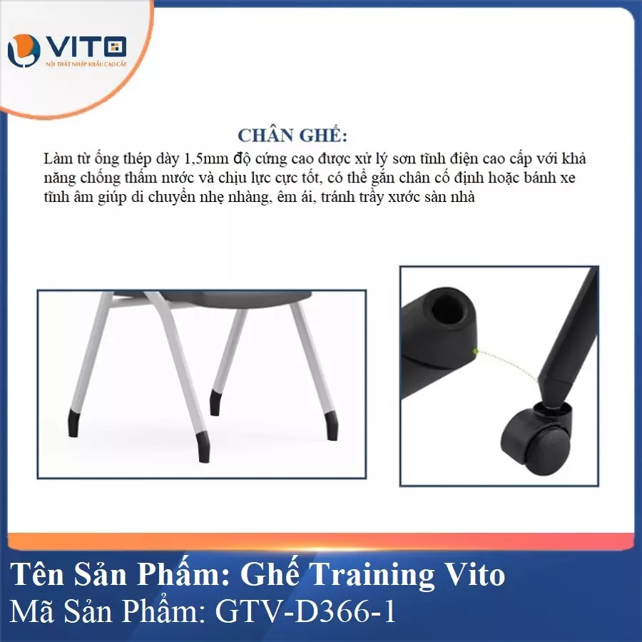 Ghế Đào Tạo Cao Cấp Vito GTV-D366-1