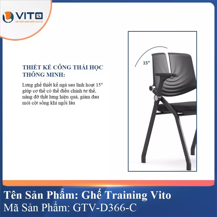 Ghế Đào Tạo Cao Cấp Vito GTV-D366-C