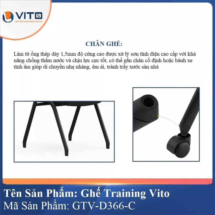 Ghế Đào Tạo Cao Cấp Vito GTV-D366-C