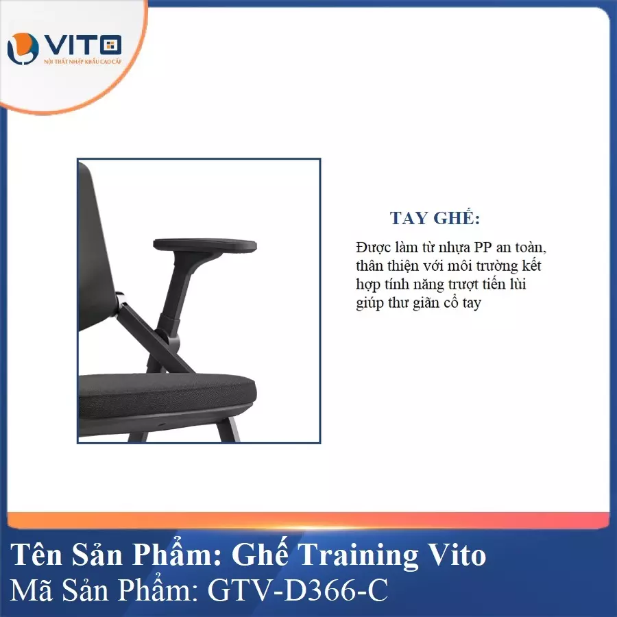 Ghế Đào Tạo Cao Cấp Vito GTV-D366-C