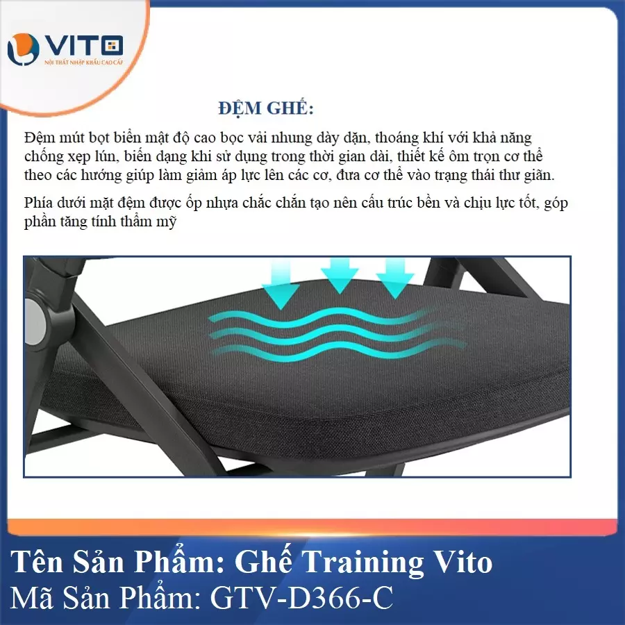 Ghế Đào Tạo Cao Cấp Vito GTV-D366-C