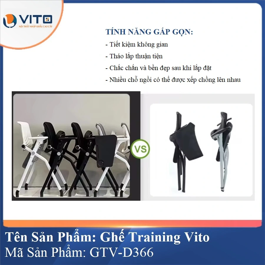 Ghế Đào Tạo Cao Cấp Vito GTV-D366