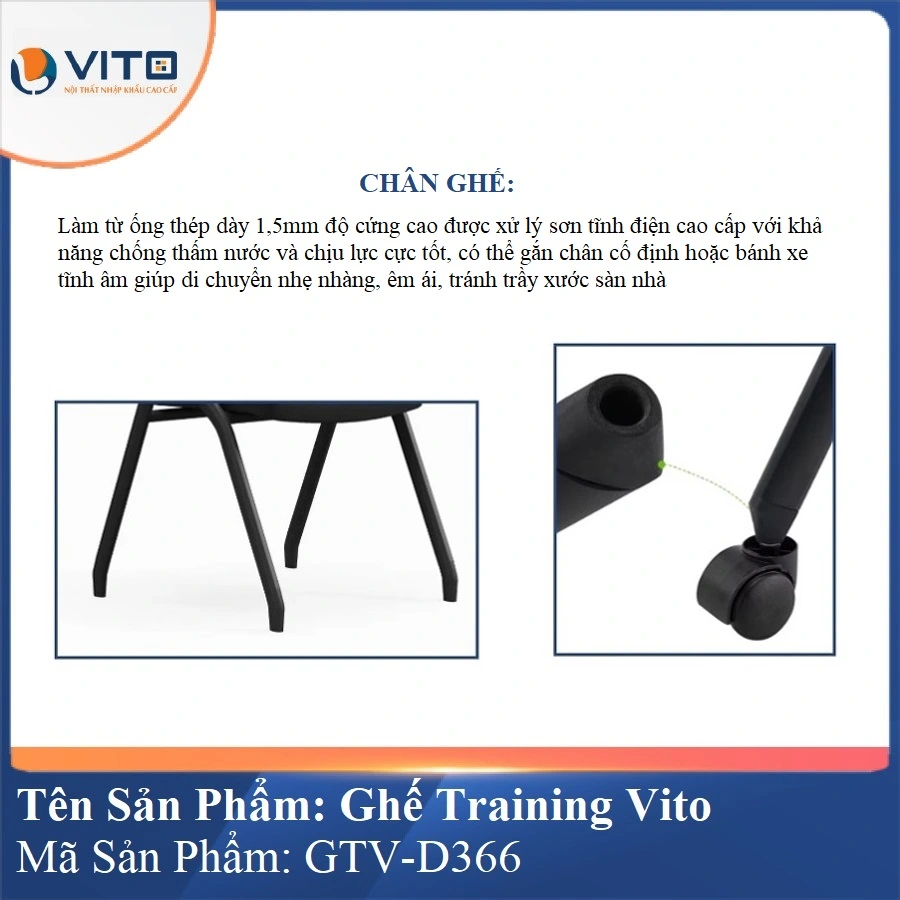 Ghế Đào Tạo Cao Cấp Vito GTV-D366