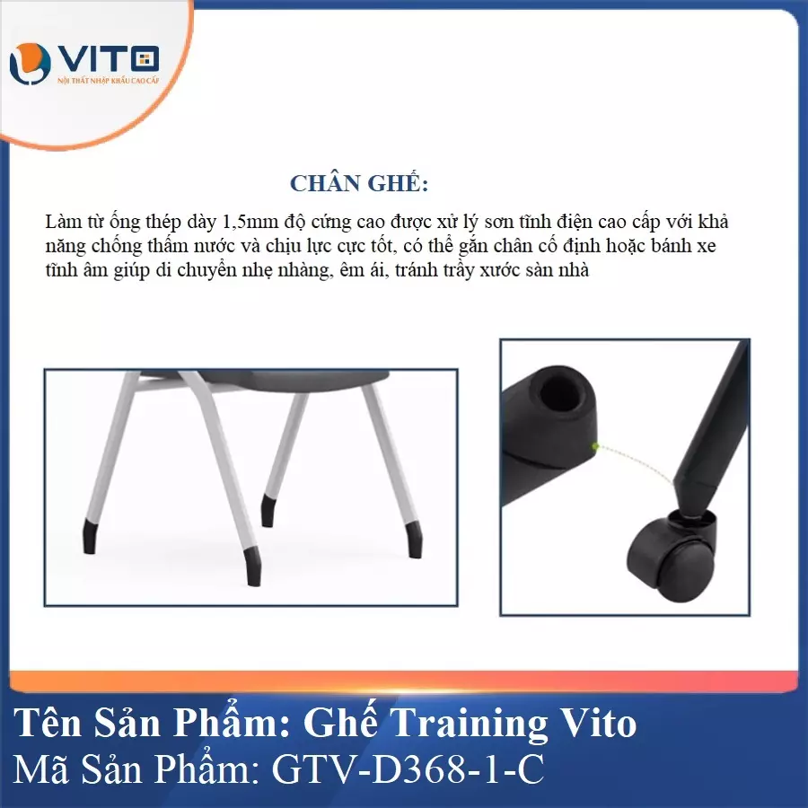 Ghế Đào Tạo Cao Cấp Vito GTV-D368-1-C