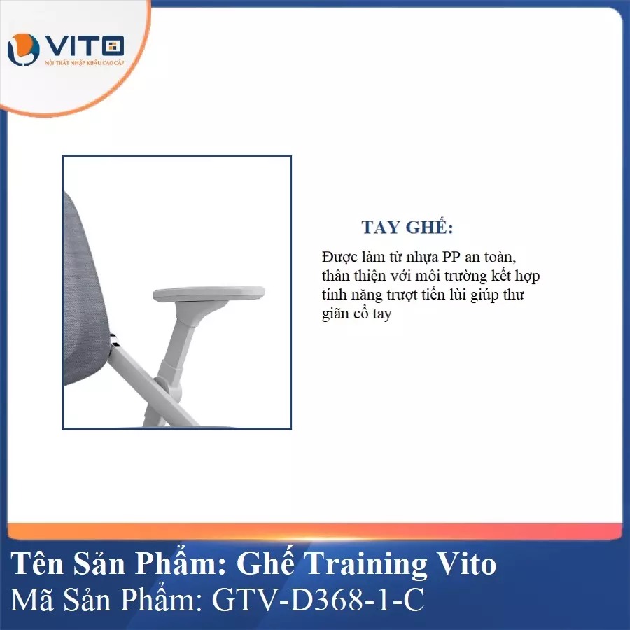 Ghế Đào Tạo Cao Cấp Vito GTV-D368-1-C