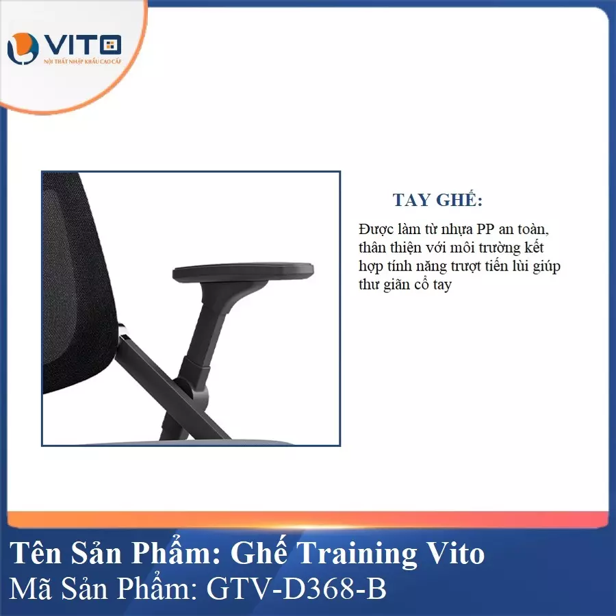 Ghế Đào Tạo Cao Cấp Vito GTV-D368-B