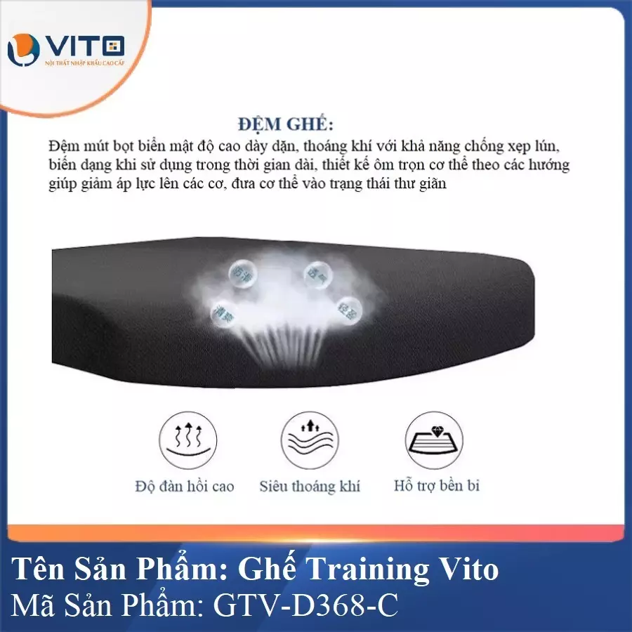 Ghế Đào Tạo Cao Cấp Vito GTV-D368-C