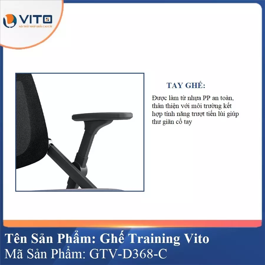 Ghế Đào Tạo Cao Cấp Vito GTV-D368-C