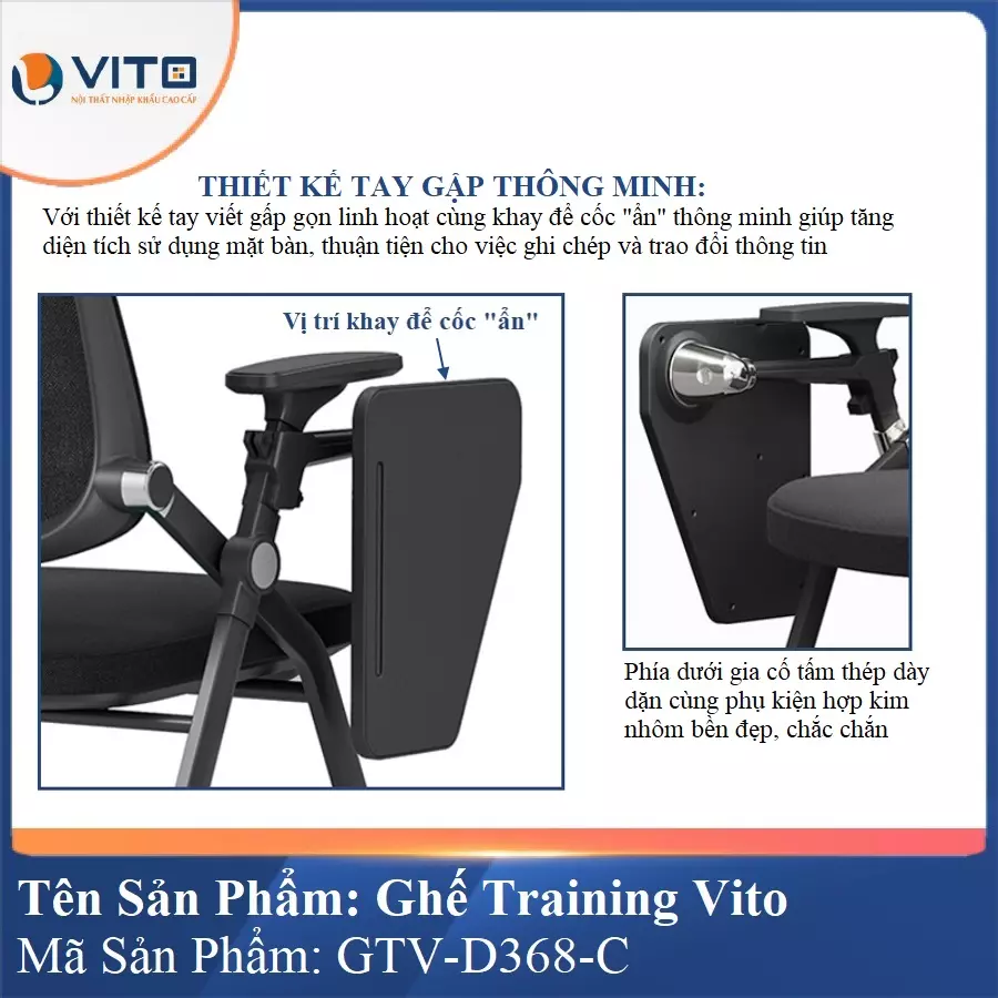 Ghế Đào Tạo Cao Cấp Vito GTV-D368-C