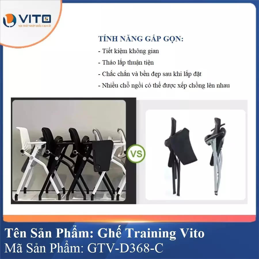 Ghế Đào Tạo Cao Cấp Vito GTV-D368-C