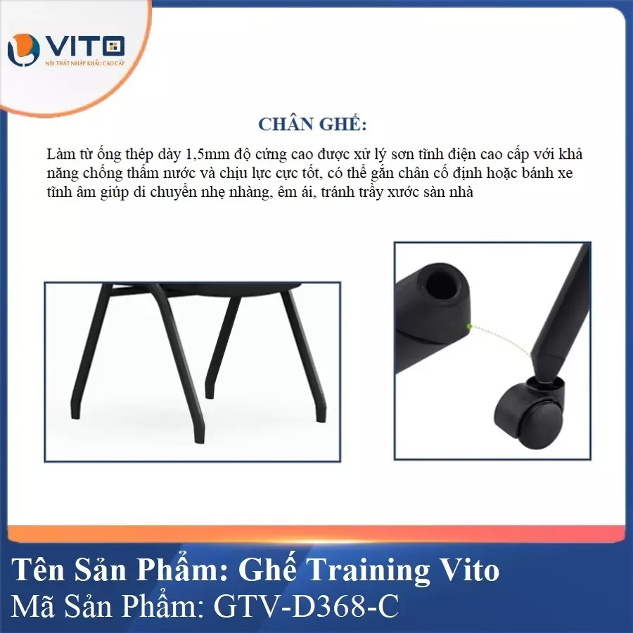 Ghế Đào Tạo Cao Cấp Vito GTV-D368-C