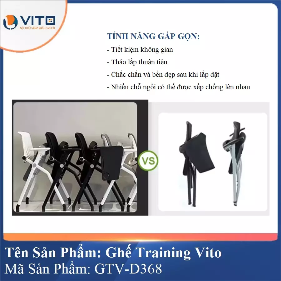 Ghế Đào Tạo Cao Cấp Vito GTV-D368