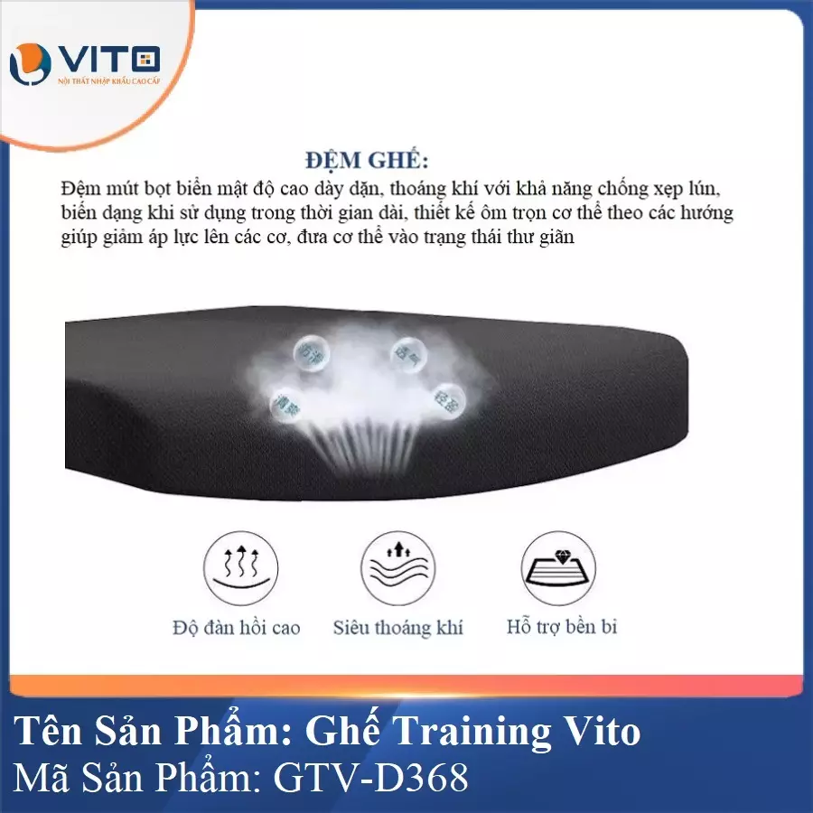 Ghế Đào Tạo Cao Cấp Vito GTV-D368