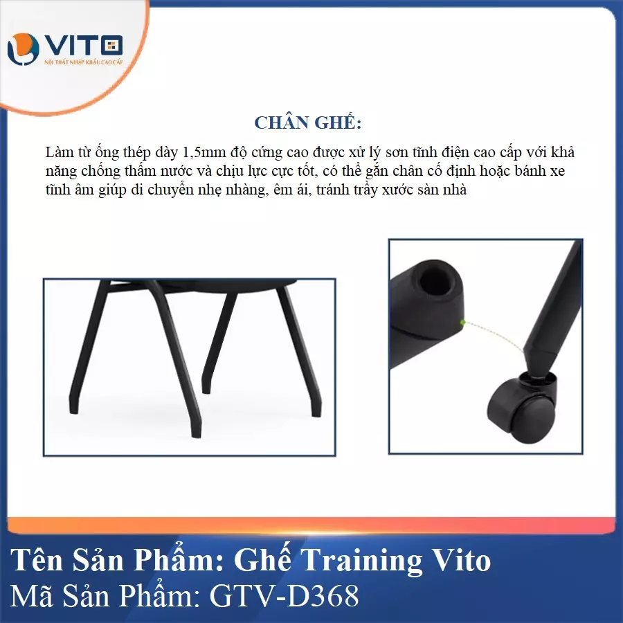 Ghế Đào Tạo Cao Cấp Vito GTV-D368