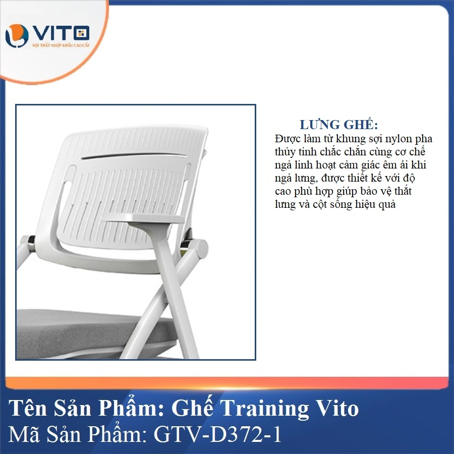 Ghế Đào Tạo Cao Cấp Vito GTV-D372-1