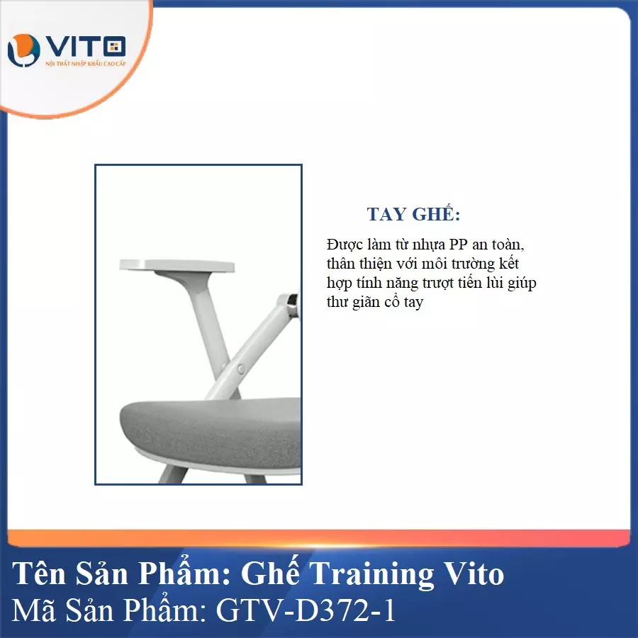 Ghế Đào Tạo Cao Cấp Vito GTV-D372-1