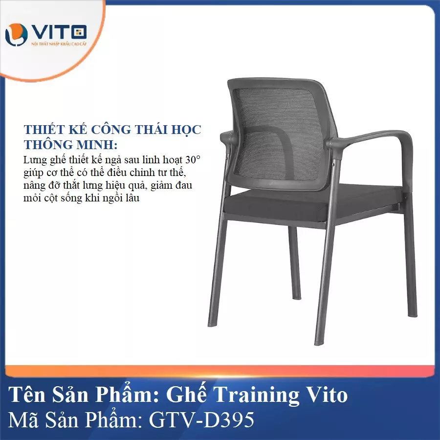 Ghế Đào Tạo Cao Cấp Vito GTV-D395