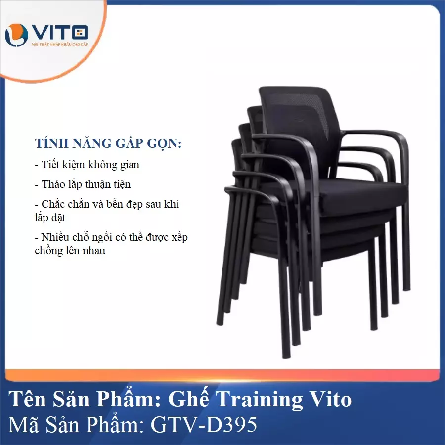 Ghế Đào Tạo Cao Cấp Vito GTV-D395