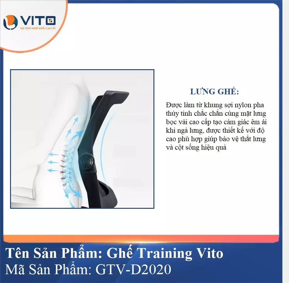 Ghế Đào Tạo Cao Cấp Vito GTV-D2020